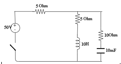 5 Ohm
5 Ohm
50V
100hm
10H
10mF
