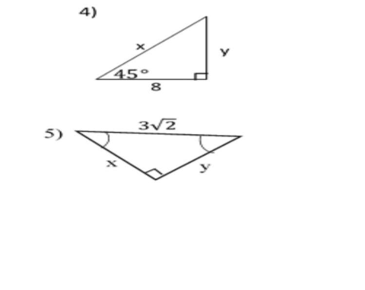 4)
45°
8
3/2
5)
