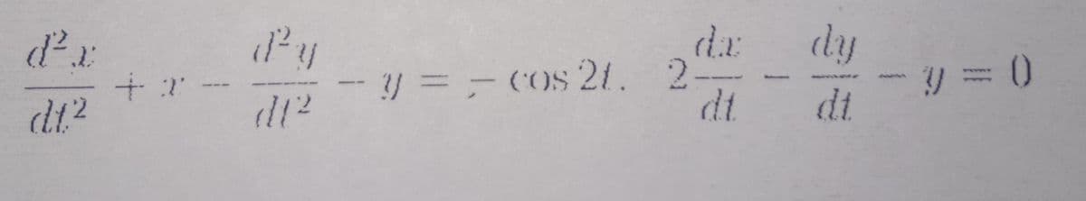 d²x
dy
-- Y = - (Os 21. 2
dt
dt
