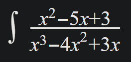 x²-5x+3
x³-4x²+3x
2
