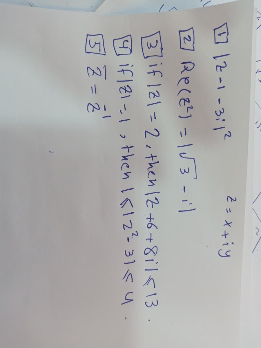 Z =x+iy
12-1-3:1"
3if121=2,then 12 +6+811€13
if121-1,then 1812331€ u
5 Z = 2
