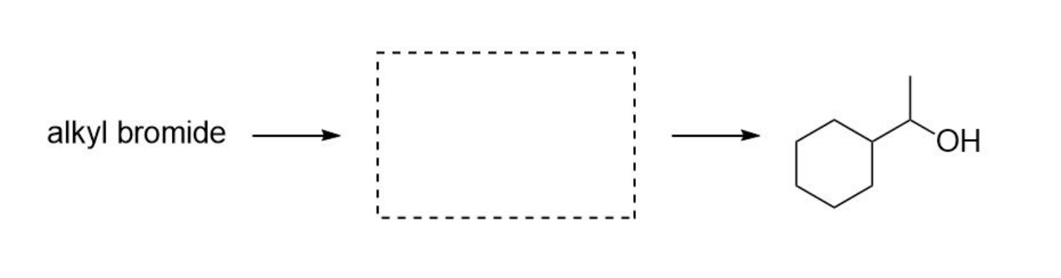 alkyl bromide
OH
