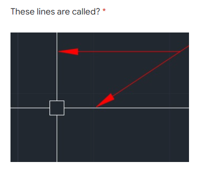 These lines are called? *
