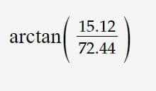 15.12
arctan
72.44
