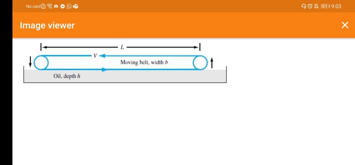 No card B a m OO ji
OON 2819:03
Image viewer
L
Moving belt, width b
Oil, depth h

