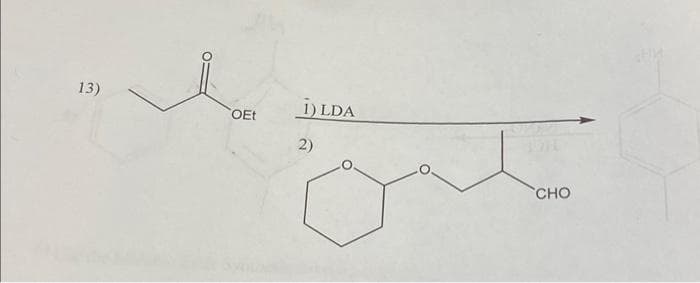 13)
OEt
i) LDA
2)
CHO