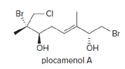 Br
CI
Br
OH
OH
plocamenol A
