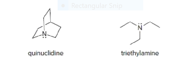 Rectangular Snip
quinuclidine
triethylamine
