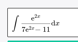 e
dx
7e2a – 11
