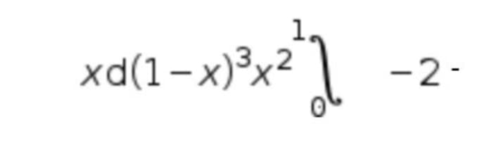 1.
xd(1-x)³x² ]
-2-
