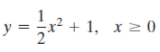 y =
+ 1, x 2 0
