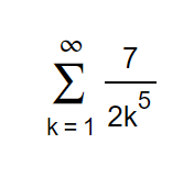 18
Σ
K = 1
7
2k
5