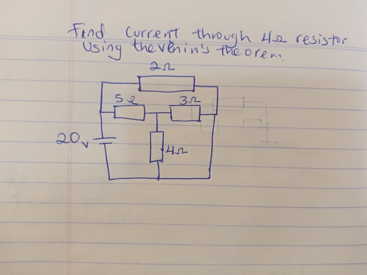 Fend
Current through Hoz resistor
Using the venin's the orenm.
