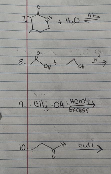 L
8.
9
10
ОН
Дон
+
+ H2O
y
9. Снз
он некоч
а.
Excess
Дон
H
cut