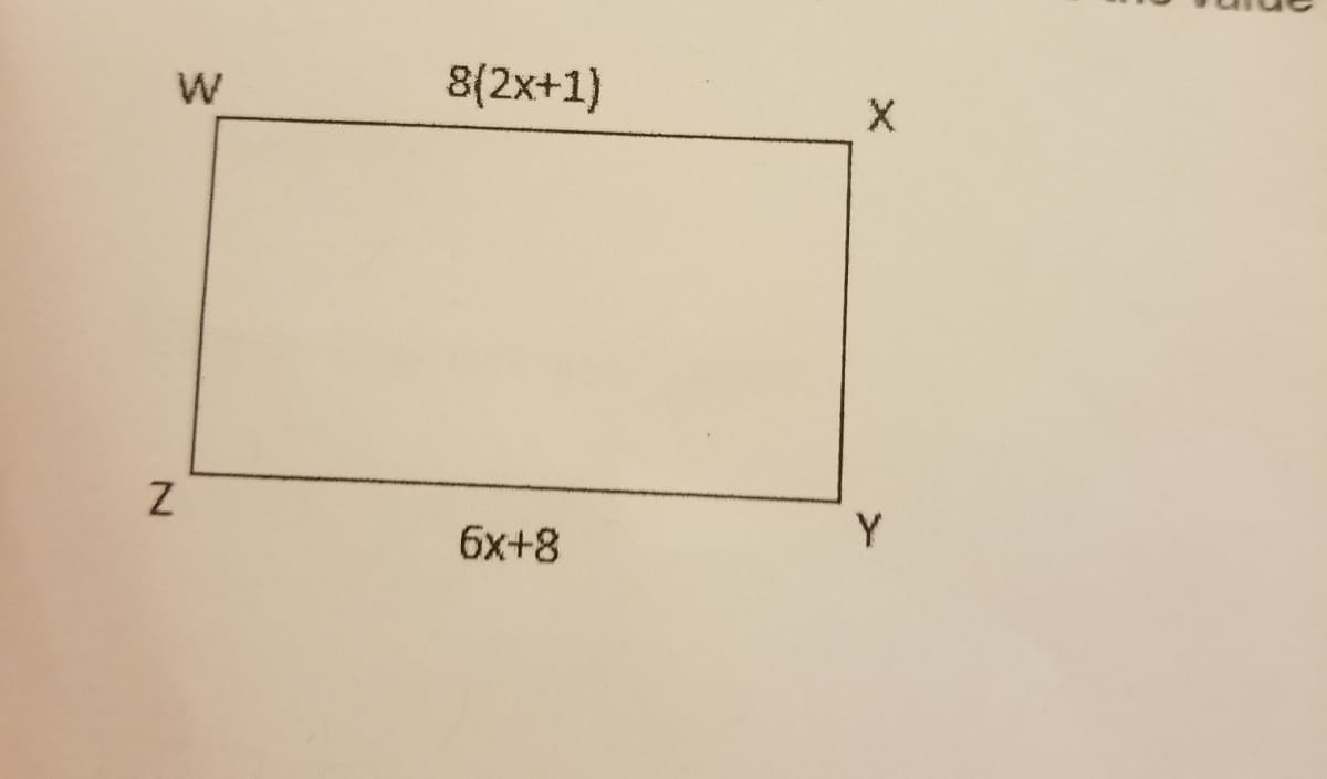 8(2x+1)
Y
6x+8
