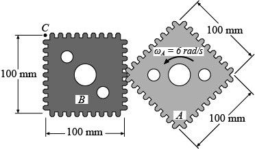 100 mm
@ = 6 rad/s
100 mm
100 mm
100 mm
rrr
