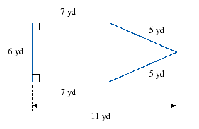 7 yd
5 yd
6 yd
5 yd
7 yd
11 yd
