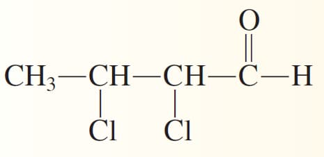 CH;—СH——С—Н
-CH-
-H-
ČI
ČI
