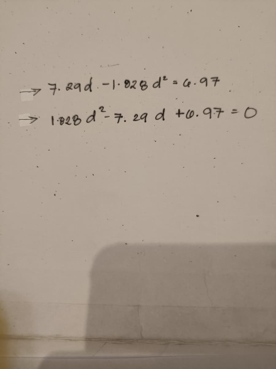 ーマ7 Rad.-1- 9.23 d*= G-97
ーラ
1928 dーチ. 2q d +0.97 =0
