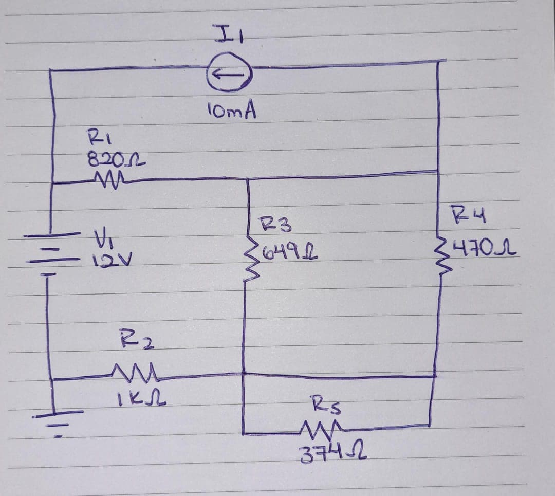 =
RI
820.0
MA
V₁
12V
R₂
M
IKR
Il
©
10mA
R3
649.2
Rs
w
37422
R4
4.701