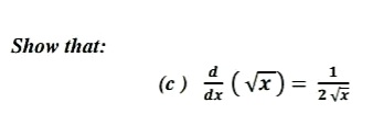 Show that:
(e) (V) =
d
dx
2 VI
