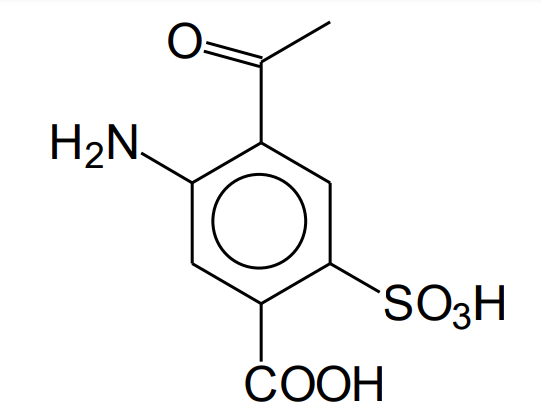 H₂N.
O=
COOH
SO3 H