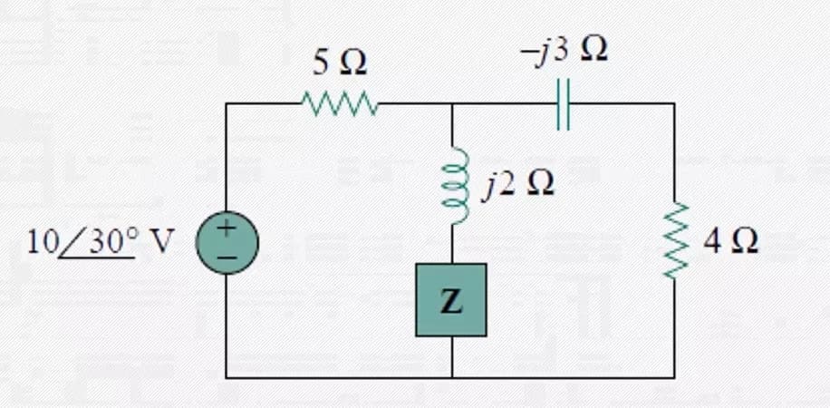 5Ω
-j3 N
ww-
j2 Q
10/30° V
4Ω
