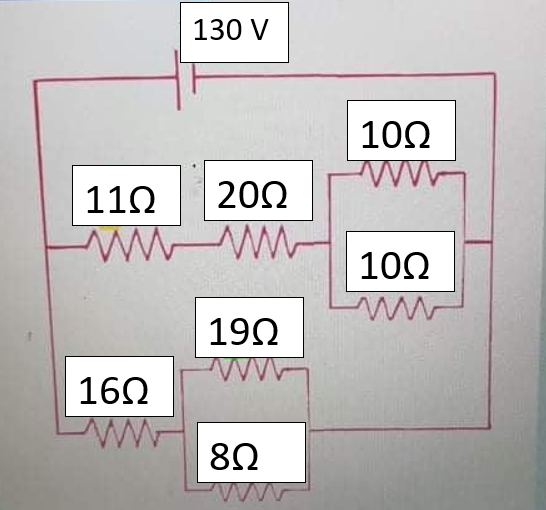 130 V
102
11Ω
20Ω
10Ω
190
160
