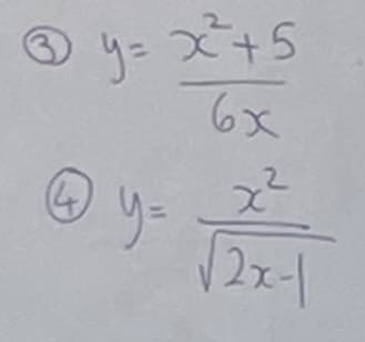 47
y=
x+5
6x
x2
12x-1