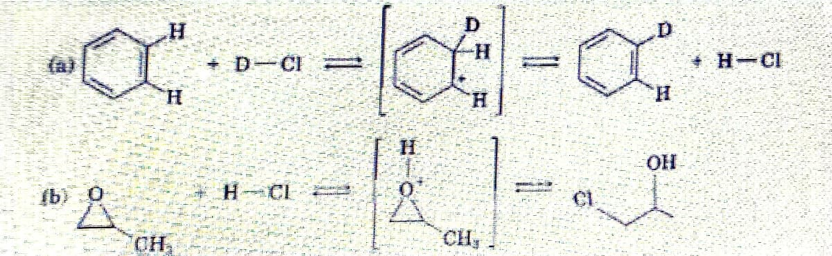 (a)
D CI
H-CI
H.
H.
H.
OH
(b) O
H-CI
H,
CH,
