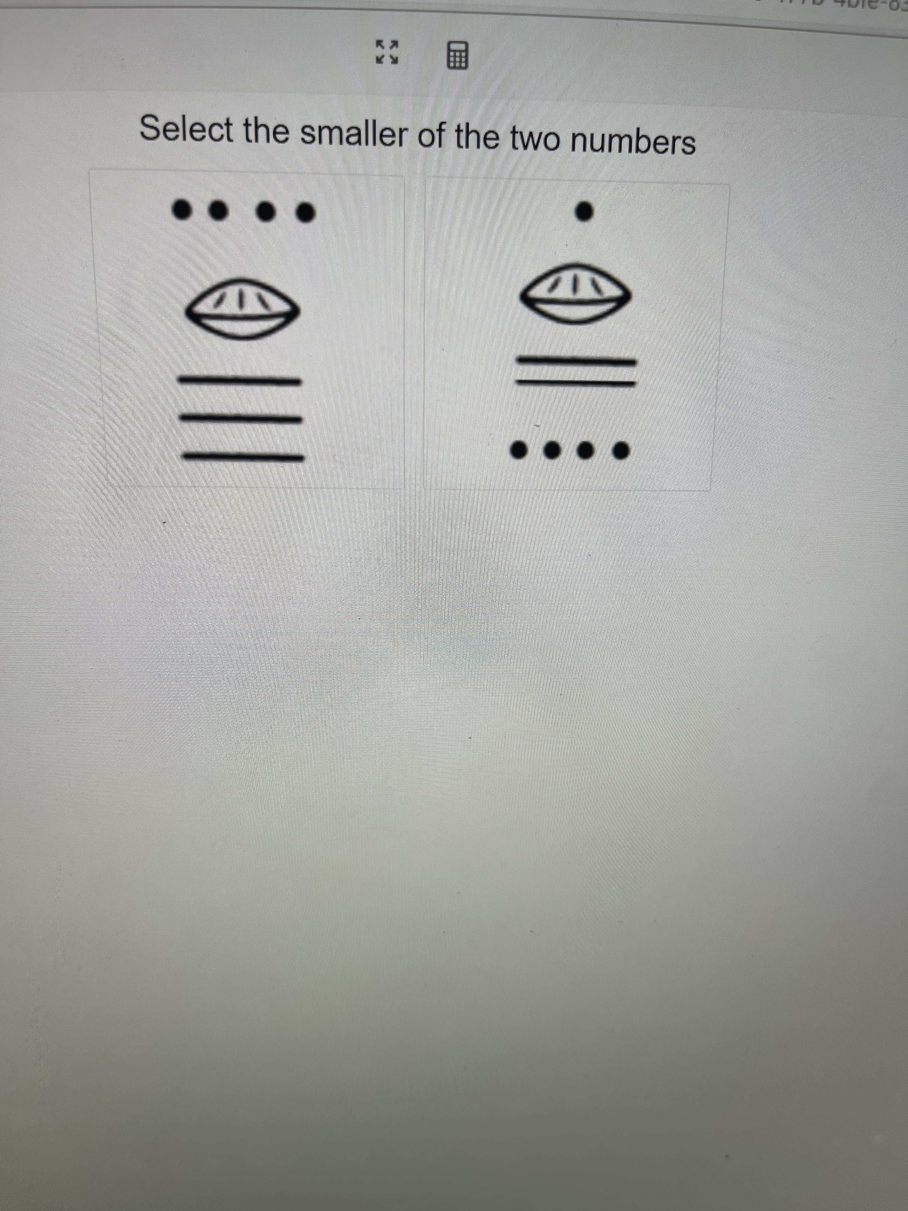 画:
Select the smaller of the two numbers
