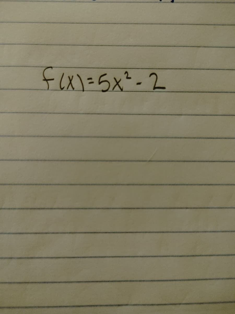 fx)=5x*-2
