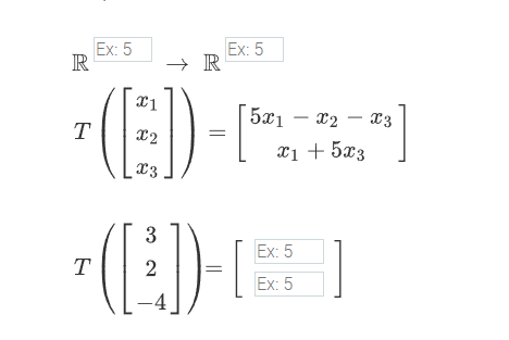 Ex: 5
R
Ex: 5
R
x1
5x1x₂x3
x2
X2
x1 + 5x3
(E
([:])-[²5]
([²])-
T
2
Ex: 5
Ex: 5
T