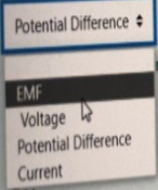 Potential Difference :
EMF
Voltage
Potential Difference
Current
