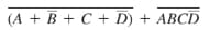 (A + B + C + D) + ABCD