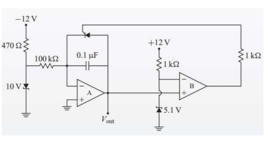 -12 V
470 23
+12 V
100 k2
0.1 uF
1 k2
1 k2
10 V
B
A
*5.1 V
Vout
