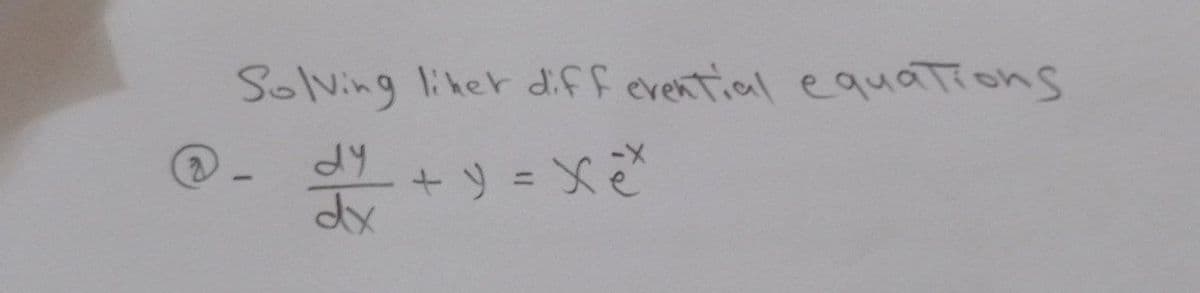 Solving liker dff evential equations
%3D
