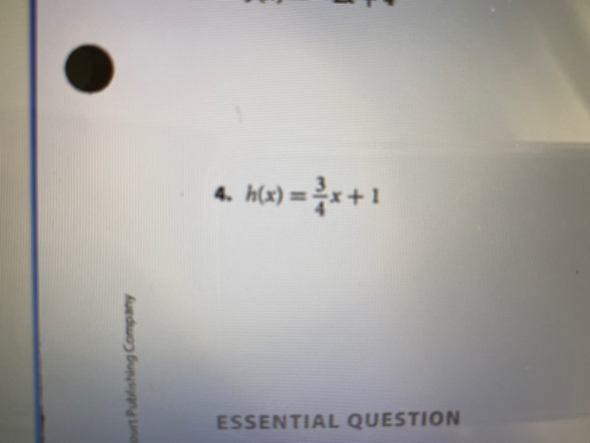 4. h(x) = x+ 1
