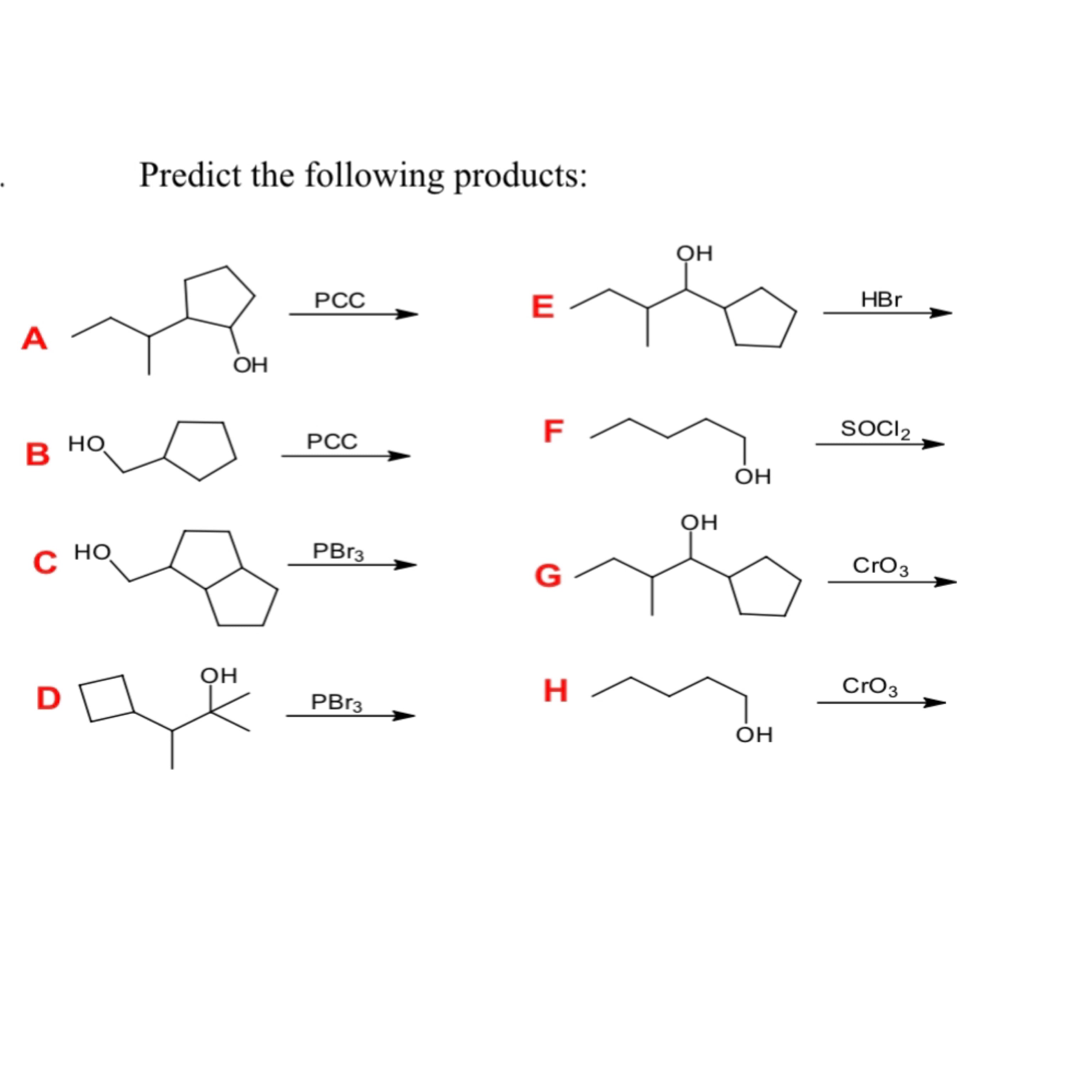 PCC
А
OH
В но
РСС
но
с но
PBr3

