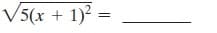 V5(x + 1)? :
