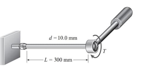 d = 10.0 mm
T
L = 300 mm
