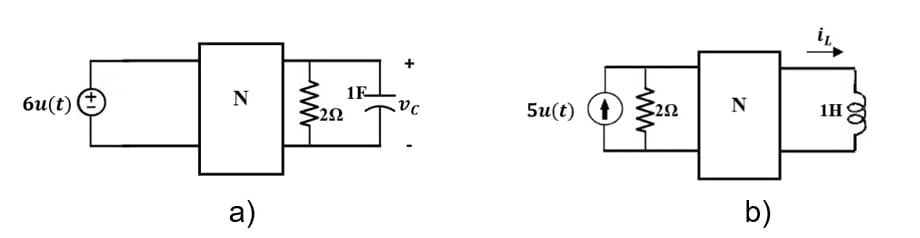 6u(t) O
N
1F
5u(t) (t
2Ω
N
1H
a)
b)
