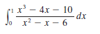 1x — 4х— 10
x2
—х — 6
