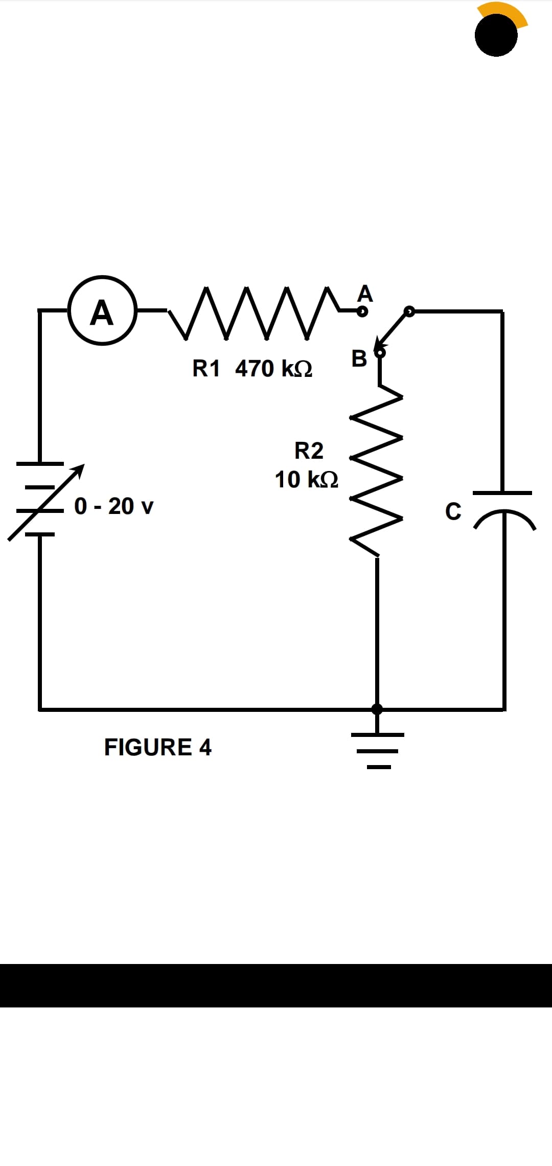 ww
A
B
R1 470 k2
R2
10 k2
0 - 20 v
C
FIGURE 4
