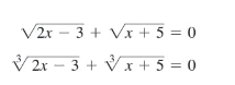 V2r – 3 + Va + 5 = 0
V 2r – 3 + Vx + 5 = 0
