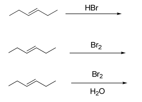 HBr
Br2
Br2
H₂O