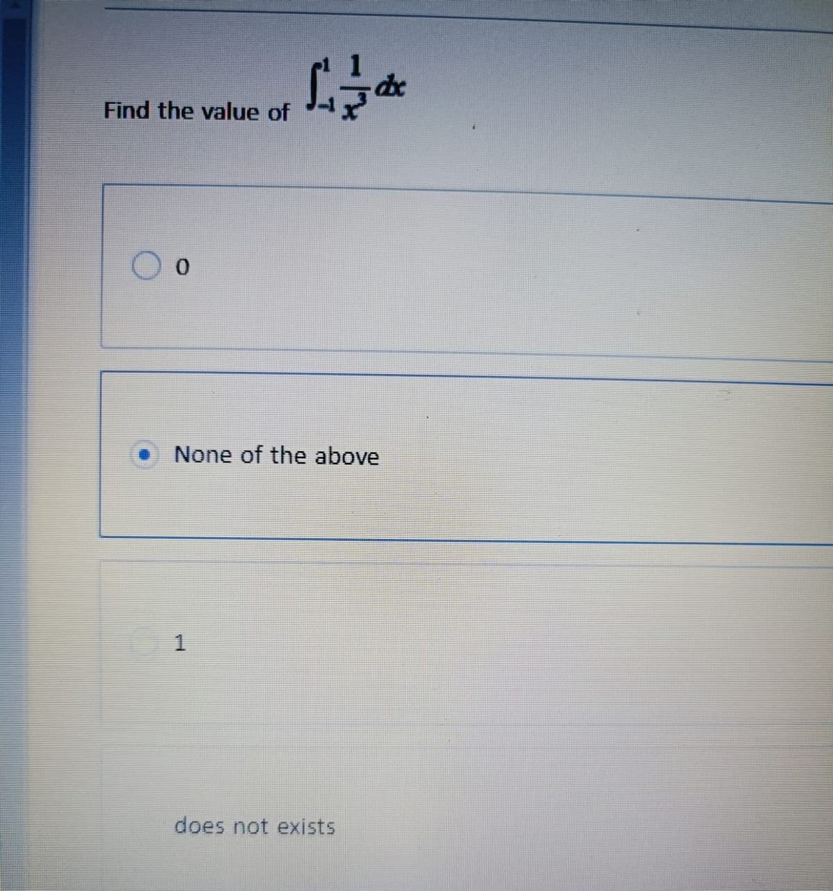 Find the value of
Loc
0
None of the above
1
does not exists