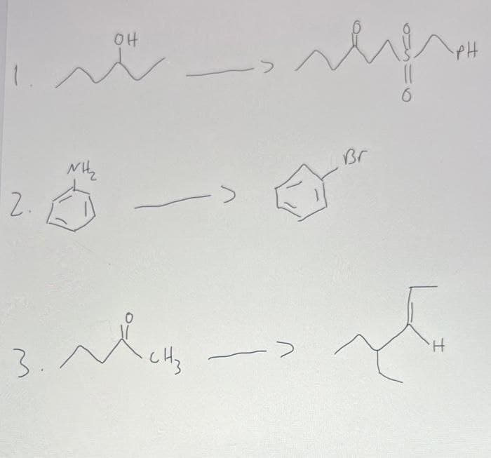 OH
Br
2.
->
3.
CHz
H.
