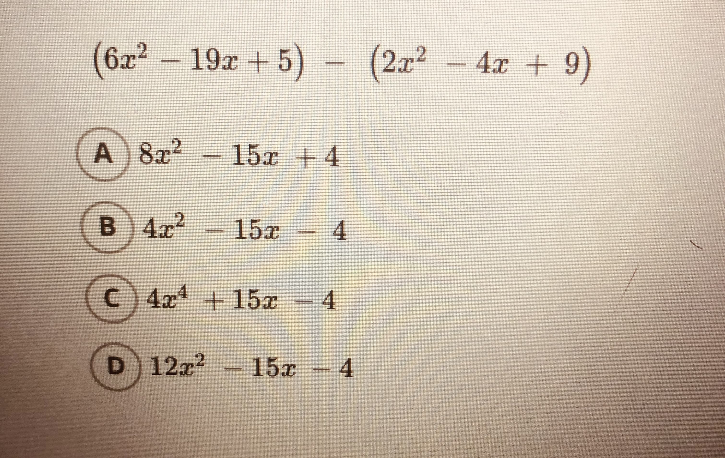 (б2? - 19х + 5) -
6x²
(2т? - 4х + 9)
