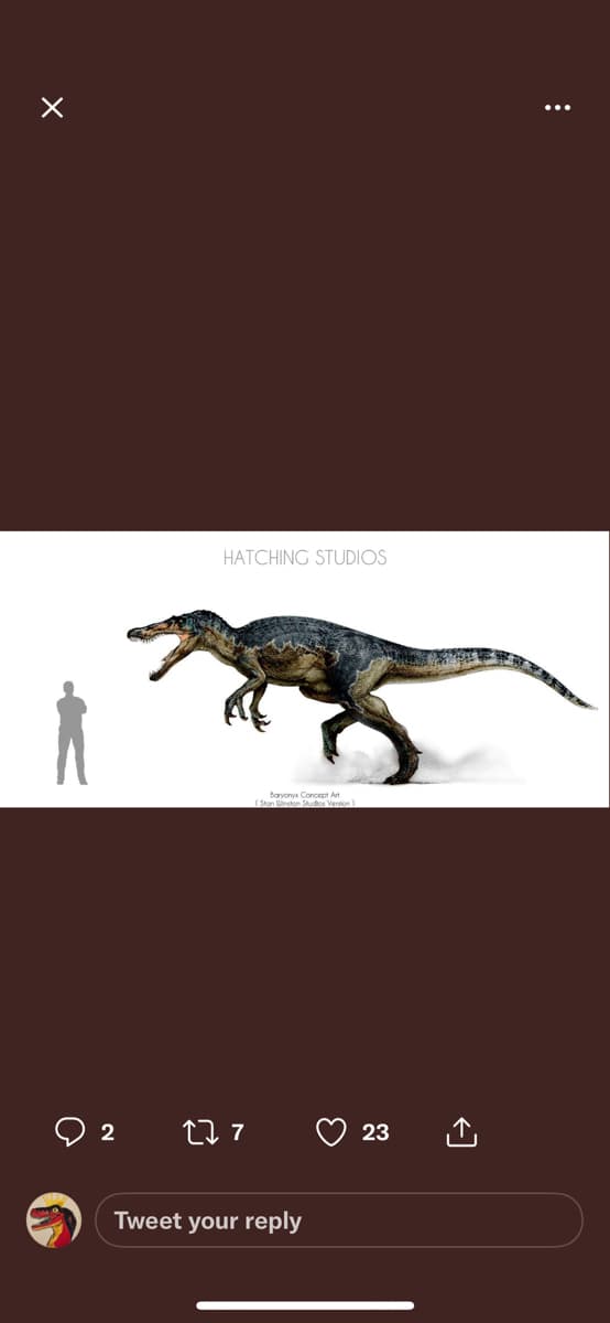 HATCHING STUDIOS
Bayonyx Concept Art
(Stan Winston Studios Version)
2
27 7
23
Tweet your reply
